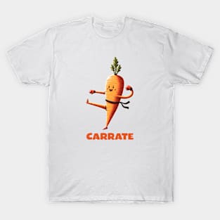 Carrot karate Funny Quote Hilarious Animal Food Pun Sayings Humor Gift T-Shirt